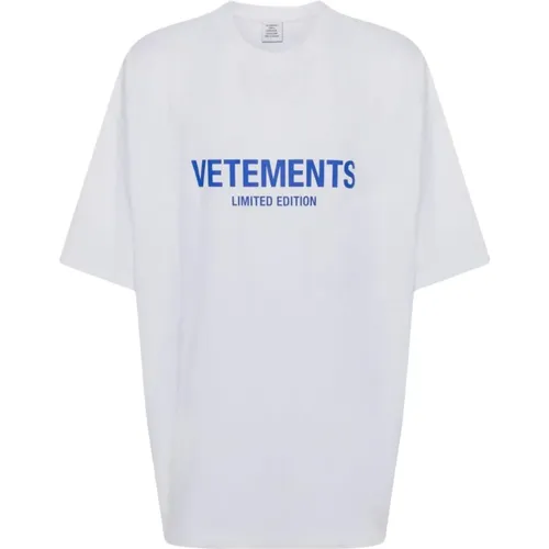 Limitierte Auflage Logo T-Shirt , Herren, Größe: M - Vetements - Modalova