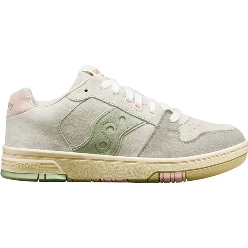 Low Beige Green Sonic Sneakers , female, Sizes: 4 UK, 5 UK - Saucony - Modalova