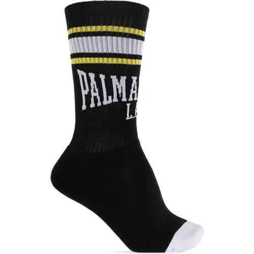 Socken mit Logo , Herren, Größe: L/Xl - Palm Angels - Modalova