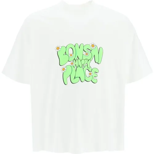 Bedrucktes Maxi T-Shirt mit Schriftzug - Bonsai - Modalova
