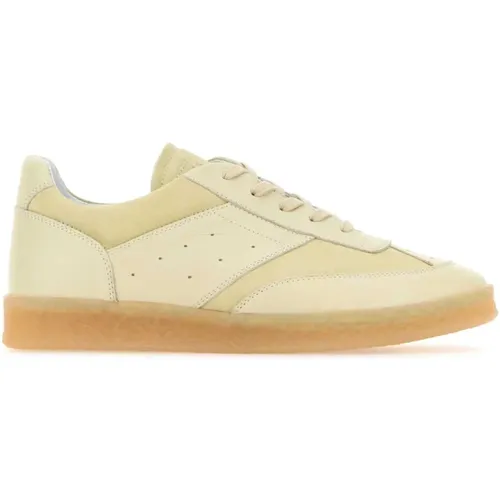 Ivory Leder Sneakers , Herren, Größe: 40 EU - MM6 Maison Margiela - Modalova