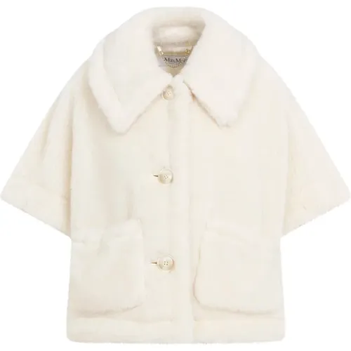 Teddy Collar Coat , female, Sizes: M, S/M - Max Mara - Modalova