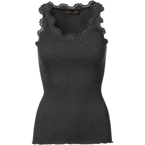 Lace Top with Feminine Edge , female, Sizes: XS, S, L, XL, 2XL, M - Rosemunde - Modalova