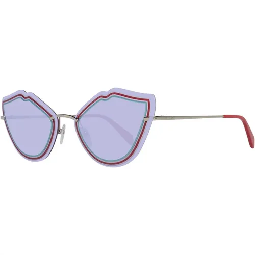 Silberne Cat Eye Sonnenbrille - EMILIO PUCCI - Modalova