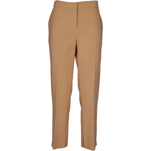 Braune Hose mit Stil , Damen, Größe: M - Elisabetta Franchi - Modalova