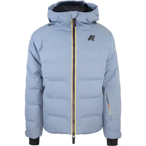 Schneejacke Grau , Herren, Größe: M - K-way - Modalova