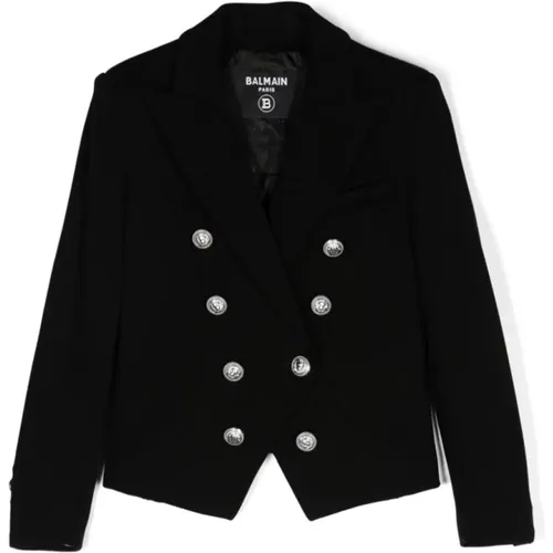 Schwarze Doppelreiher-Jacke Balmain - Balmain - Modalova