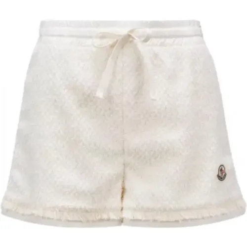 Klassische Tweed-Shorts mit Fransenbesatz - Moncler - Modalova