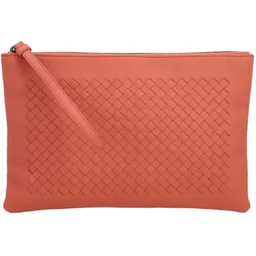 Rosa Skinn Bottega Veneta Clutch , female, Sizes: ONE SIZE - Bottega Veneta Vintage - Modalova