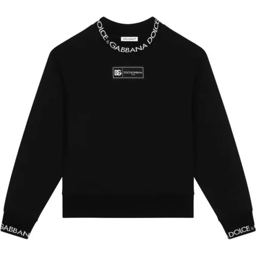 Stylischer Giracollo Sweatshirt für Kinder - Dolce & Gabbana - Modalova