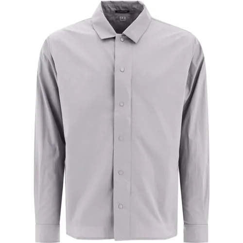 Gabardine Hemd, 100% Baumwolle , Herren, Größe: XL - C.P. Company - Modalova