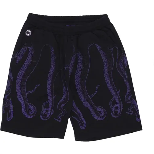 Purple Jogger Shorts Lightweight Fabric , male, Sizes: S, L, M - Octopus - Modalova