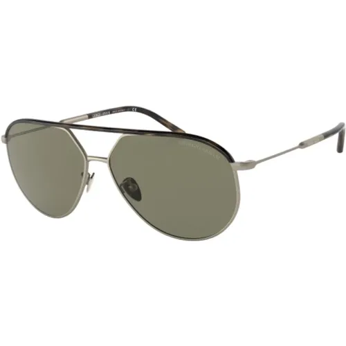 Goldene Metallsonnenbrille Ar6120J30022A - Giorgio Armani - Modalova