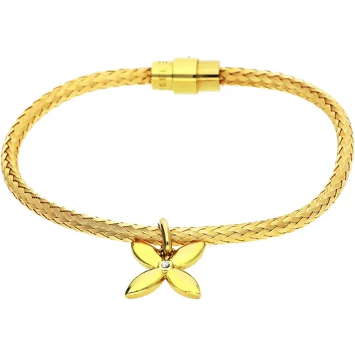 Goldenes Thriving Flora Armband , Damen, Größe: ONE Size - Esprit - Modalova