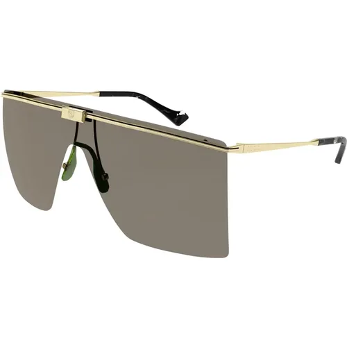 Gold/Braune Sonnenbrille Gg1096S - Gucci - Modalova