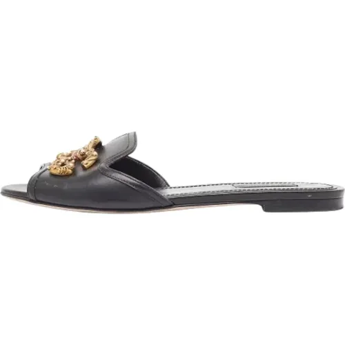 Pre-owned Leather sandals , female, Sizes: 5 UK - Dolce & Gabbana Pre-owned - Modalova
