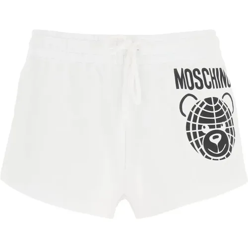 Sportliche Shorts mit Teddy-Print , Damen, Größe: M - Moschino - Modalova