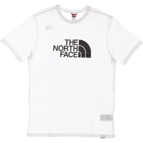 Easy Tee Weiß Streetwear , Herren, Größe: M - The North Face - Modalova