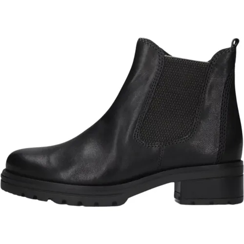 Schwarze Chelsea Boots Trendiger Stil , Damen, Größe: 39 EU - Gabor - Modalova