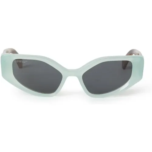 Women`s Memphis Sunglasses , female, Sizes: 54 MM - Off White - Modalova