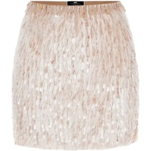 Chic Pleated Skirt , female, Sizes: XS, S, M - Elisabetta Franchi - Modalova