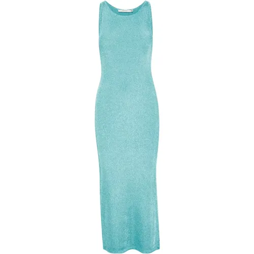 Clear Blue Glitter Dress , female, Sizes: L, XL, M, S - Gestuz - Modalova