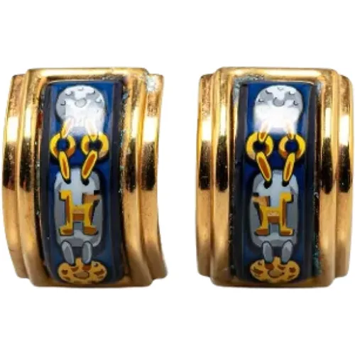 Pre-owned Metal earrings , female, Sizes: ONE SIZE - Hermès Vintage - Modalova