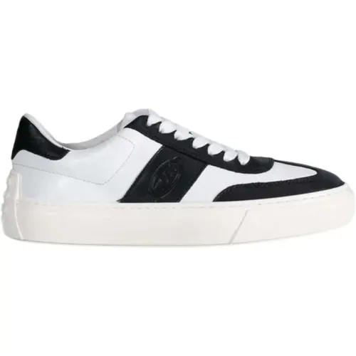 Leather Sneakers with Suede Details , male, Sizes: 6 UK, 7 UK, 8 UK, 7 1/2 UK, 8 1/2 UK, 9 UK - TOD'S - Modalova