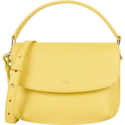 Elegant Leather Shoulder Mini Bag , female, Sizes: ONE SIZE - A.p.c. - Modalova