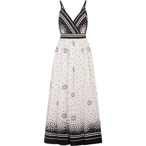 White Polka Dot Midi Dress , female, Sizes: 2XS, XS - Elie Saab - Modalova