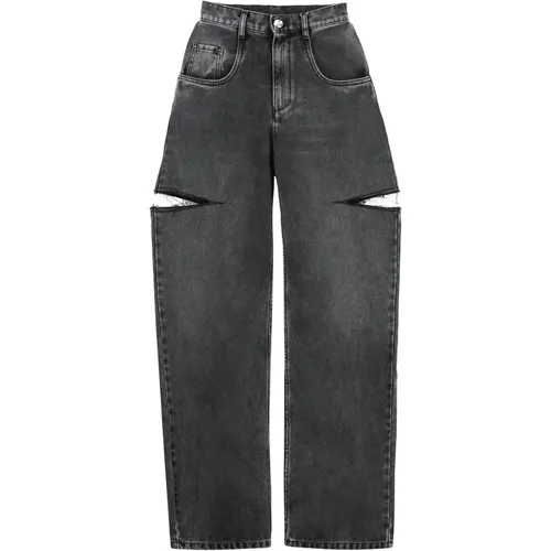 Wide-leg Cut Out Jeans , female, Sizes: S - Maison Margiela - Modalova