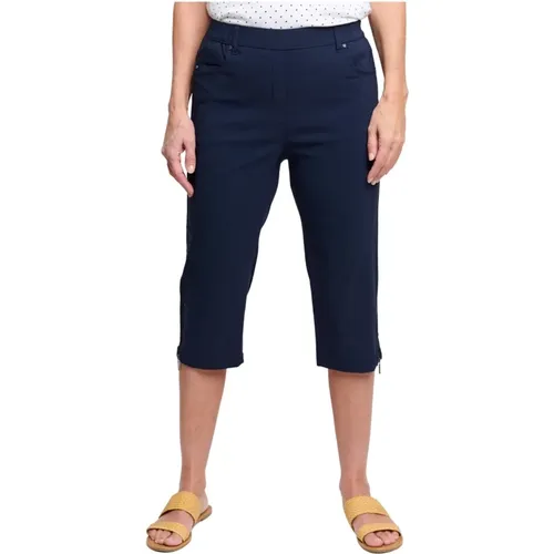 Capri pants regular viscose m stretch , female, Sizes: S - Brandtex - Modalova