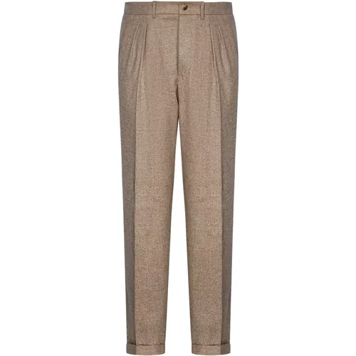 Wollmischung Tapered Hose , Herren, Größe: 2XL - Boglioli - Modalova