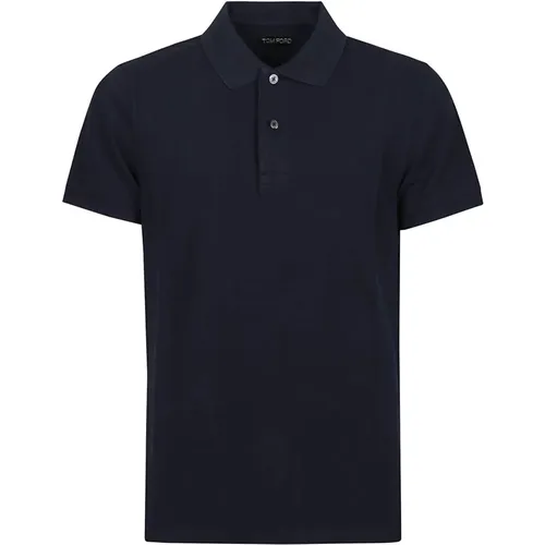 Kurzarm-Polo-Tennishemd , Herren, Größe: 2XL - Tom Ford - Modalova