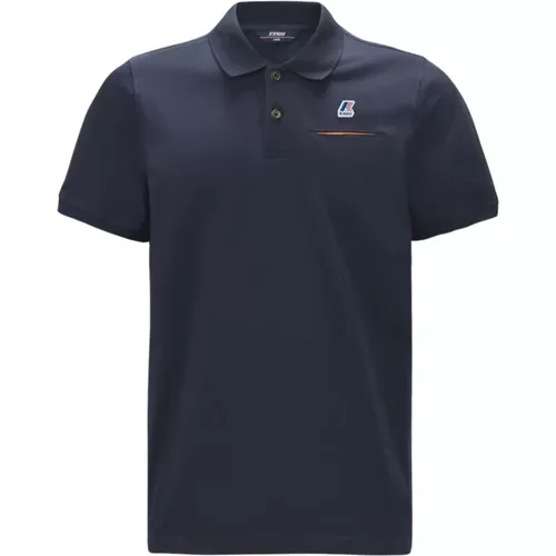 Bequemes Stretch Polo Shirt , Herren, Größe: L - K-way - Modalova