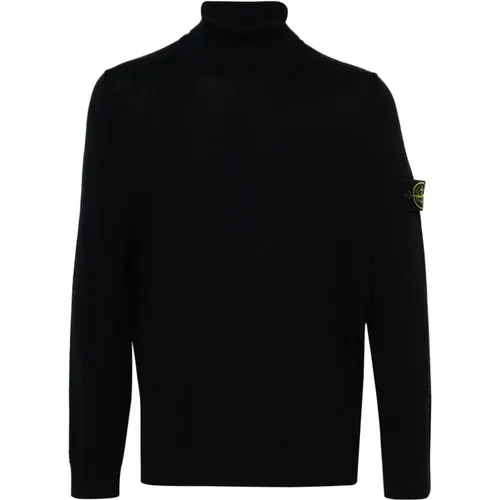 Blaue Pullover für Männer , Herren, Größe: L - Stone Island - Modalova