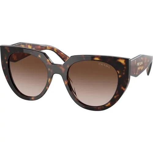 Monochrome Tortoise Sunglasses , female, Sizes: 52 MM - Prada - Modalova