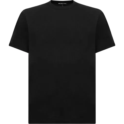 Schwarze Crewneck T-shirts und Polos , Herren, Größe: XL - James Perse - Modalova