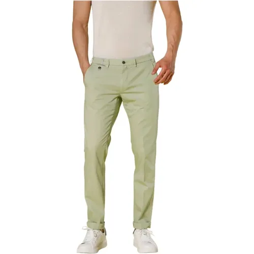 Slim Fit Grüne Chino Hose , Herren, Größe: 2XL - Mason's - Modalova