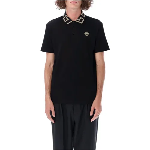 Polo shirt A874021A04866 , male, Sizes: L, M, XL, 2XL - Versace - Modalova