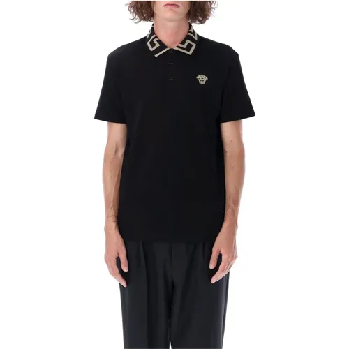 Polo shirt A874021A04866 , male, Sizes: L, M, XL - Versace - Modalova