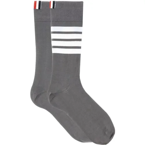 Hohe 4Bar Socken , Herren, Größe: ONE Size - Thom Browne - Modalova