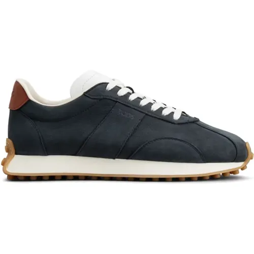 Grained Leather Sneakers Panelled Design , male, Sizes: 5 UK, 7 1/2 UK, 8 UK, 8 1/2 UK, 9 UK, 6 UK, 10 UK, 7 UK - TOD'S - Modalova