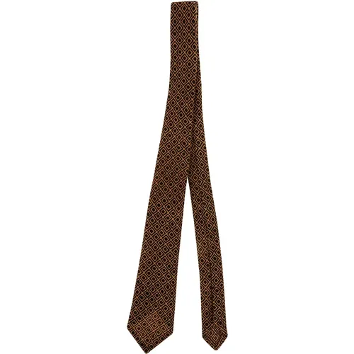 Silk Tie Classic Style , male, Sizes: ONE SIZE - Petronius 1926 - Modalova