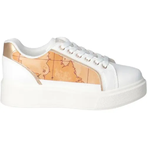 Geo Classic Leather Sneakers , female, Sizes: 6 UK, 7 UK, 5 UK - Alviero Martini 1a Classe - Modalova