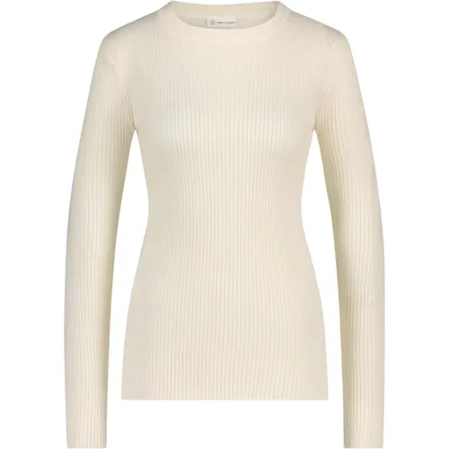 Stilvoller Weißer Pullover , Damen, Größe: XL - Jane Lushka - Modalova