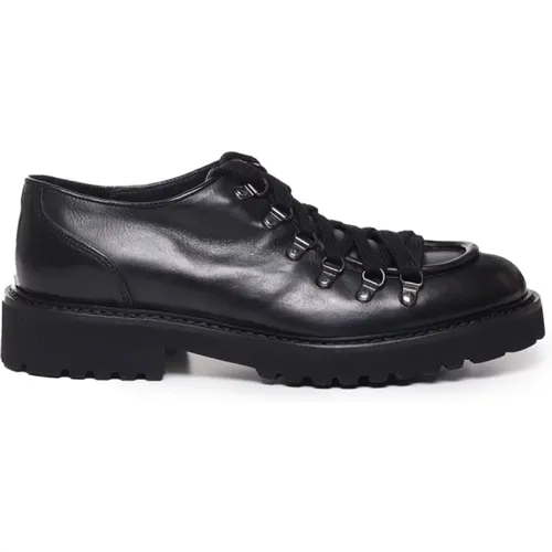 Schwarze flache Schuhe mit Wollsenkeln - Doucal's - Modalova