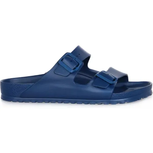 Navy EVA Sliders for Men , male, Sizes: 8 UK, 9 UK, 10 UK - Birkenstock - Modalova