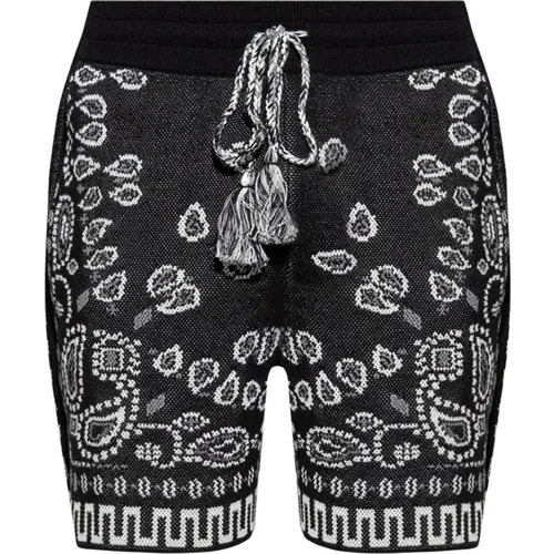 Schwarze Paisley-Shorts , Herren, Größe: L - Alanui - Modalova