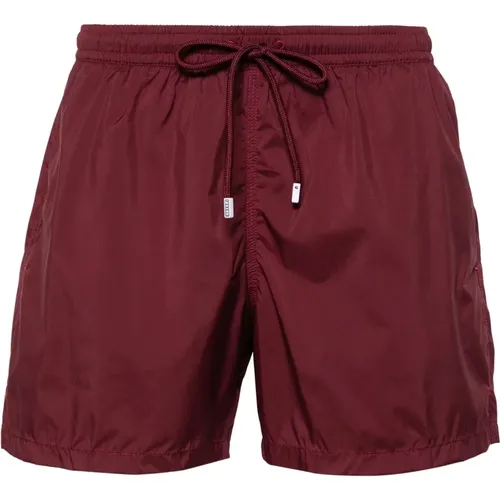 Polyester Swim Shorts with Elastic Belt , male, Sizes: L, XL - Fedeli - Modalova